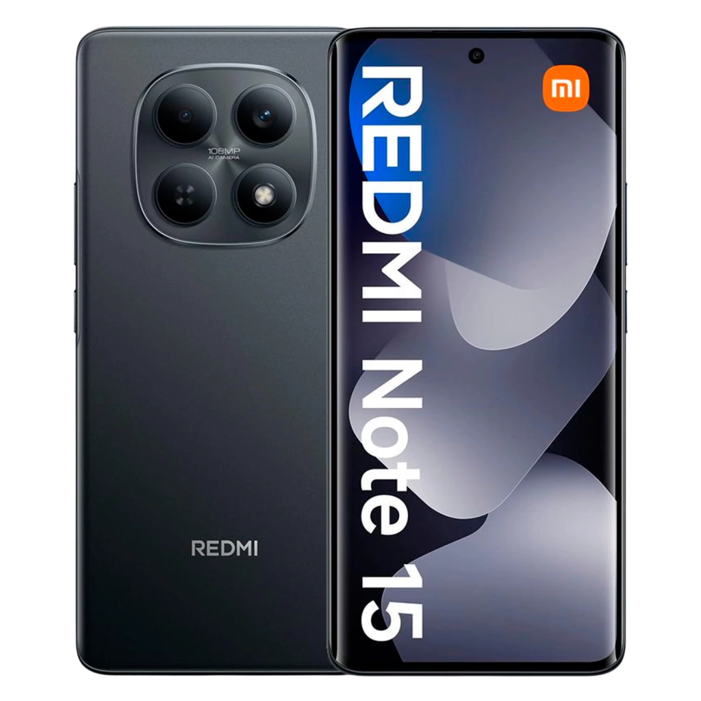 Redmi Note 15 em vista frontal e traseira